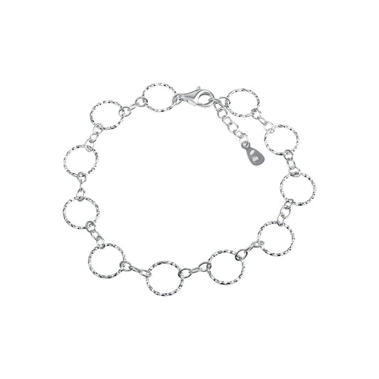 Schmuck Armband Damen 925er Sterling Silber rhodiniert diamantiert 17+1,5cm günstig kaufen