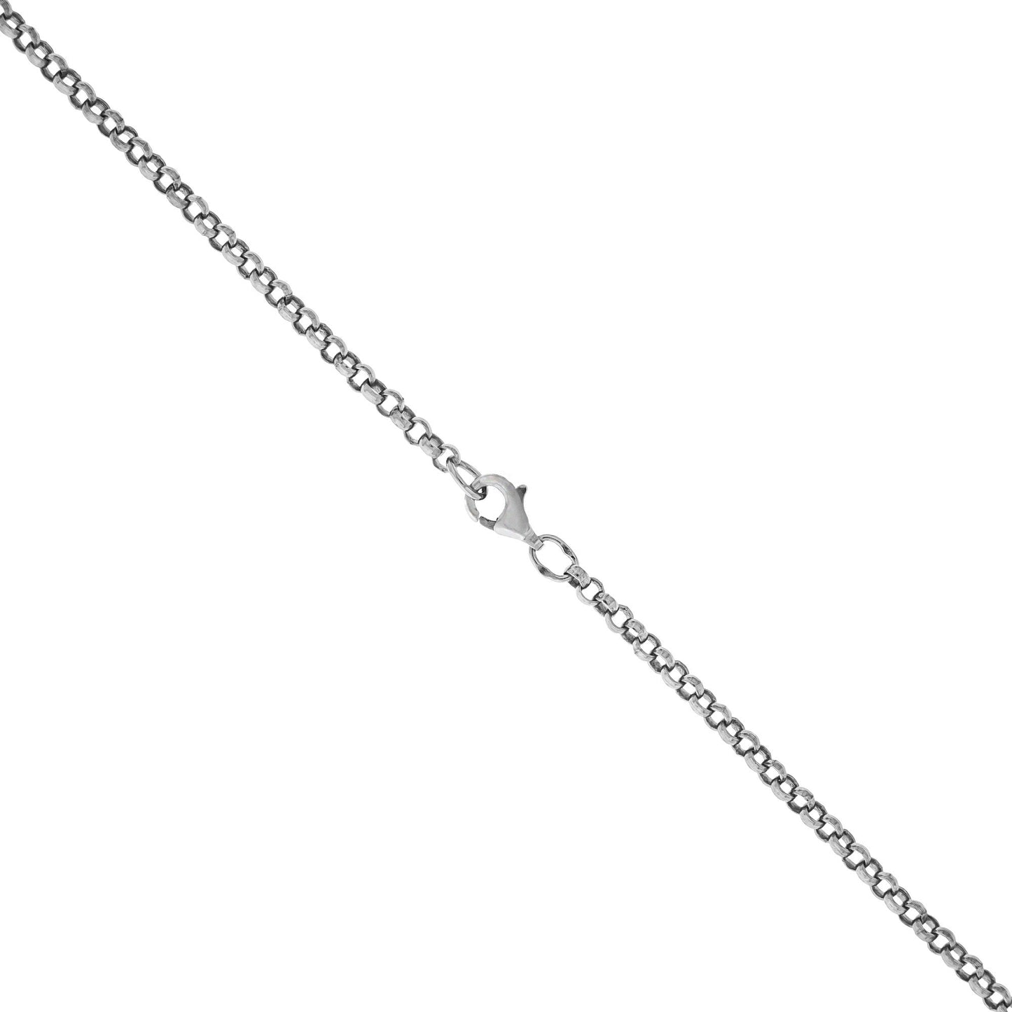 Collier Erbskette 925/- Sterling Silber rhodiniert 45cm