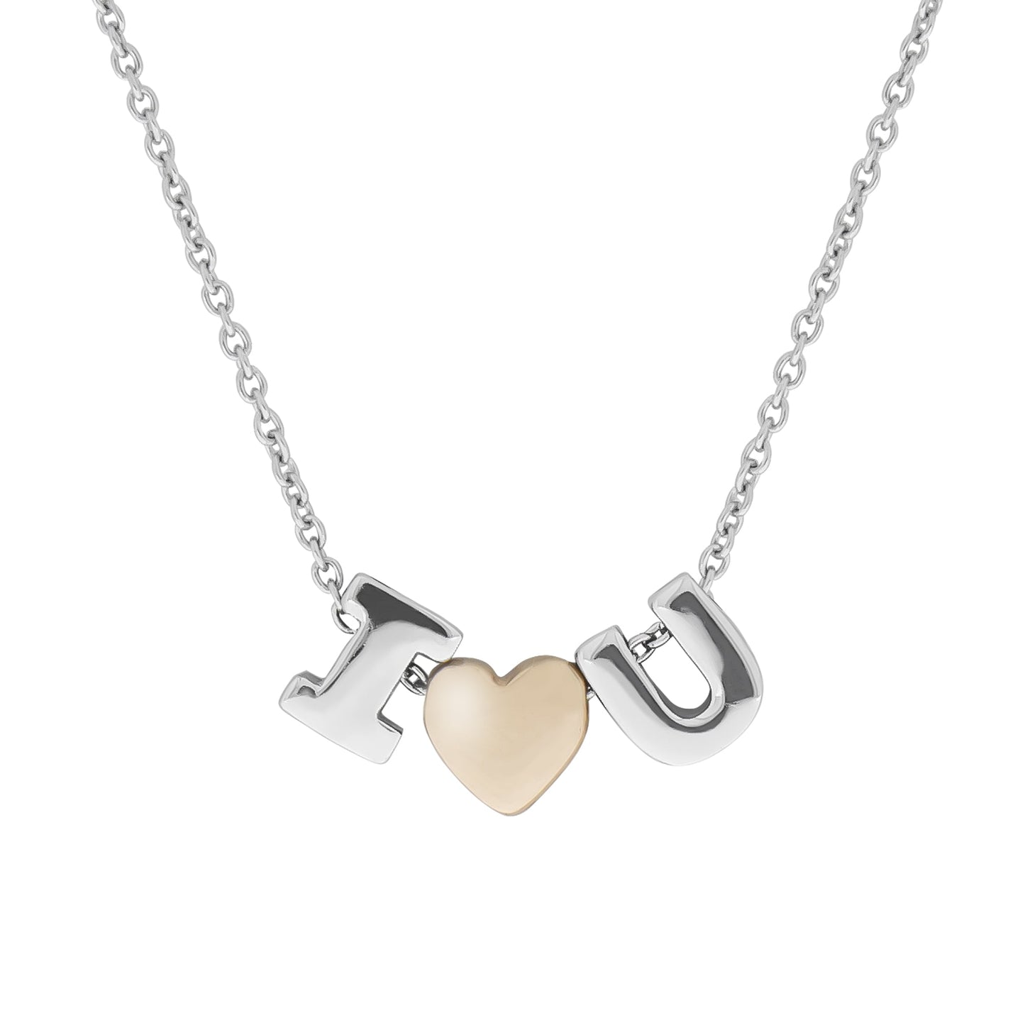 Collier Ankerkette 925/- Sterling Silber rhodiniert/rotvergoldet 45,0cm