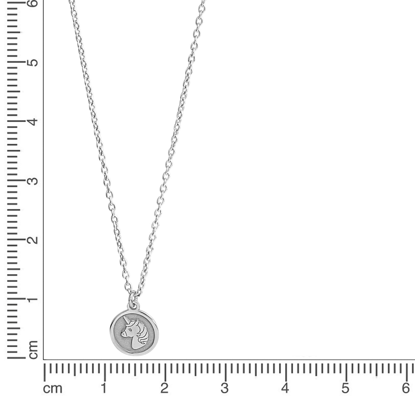 Anhänger mit Kette Ankerkette 925/- Sterling Silber rhodiniert 38,0cm