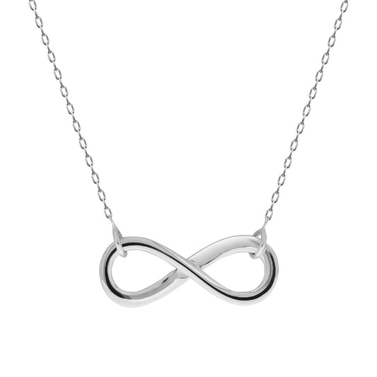 Collier Damen 925er Sterling Silber Infinity 40+5cm