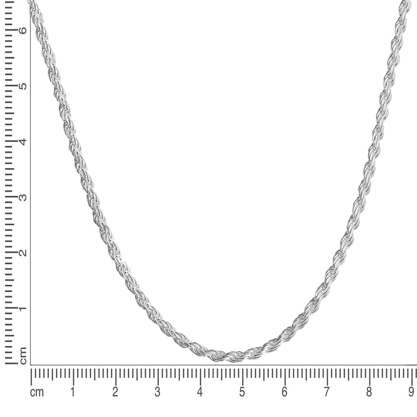 Kette Kordelkette 925/- Sterling Silber 45cm