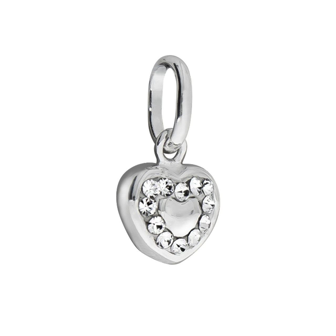 Schmuck Halsketten-Anhänger Damen 925er Sterling Silber Kristall weiß 0,8cm günstig kaufen