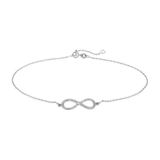 Fußkette Damen 925er Sterling Silber Infinity 23+3cm