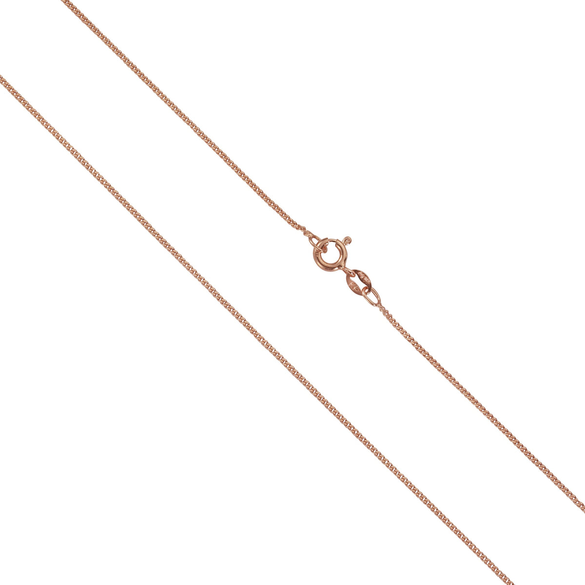 Collier Flachpanzerkette 925 rotvergoldet 45cm