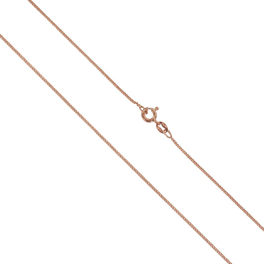 Collier Panzerkette aus 925/- Sterling Silber rotvergoldet