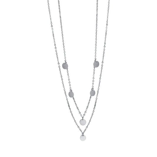 Collier Damen 925er Sterling Silber rhodiniert 42+3cm