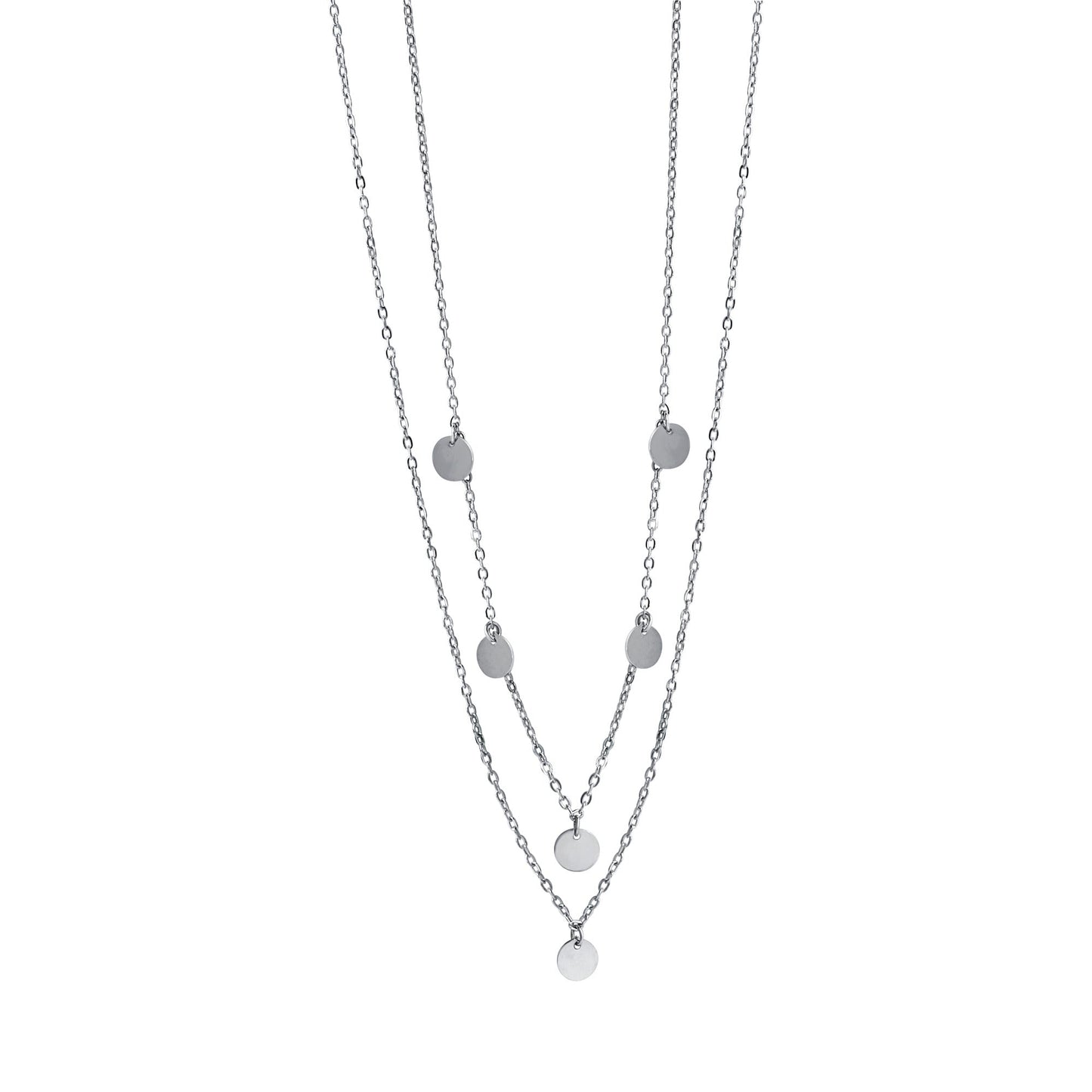 Collier Ankerkette 925/- Sterling Silber rhodiniert 45,0cm