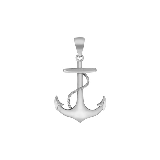 Anhänger aus 925/- Sterling Silber rhodiniert Motiv Anker