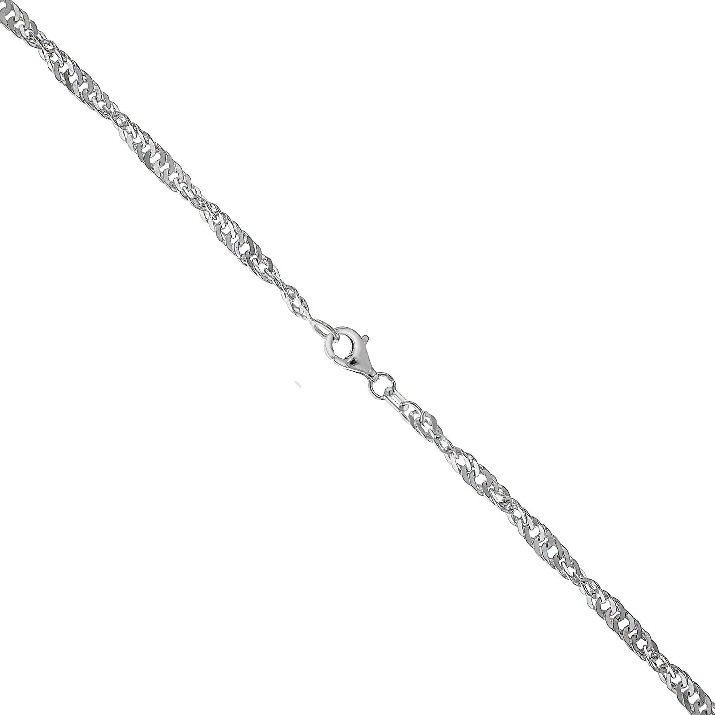 Collier Singapurkette 925/- Sterling Silber 45cm