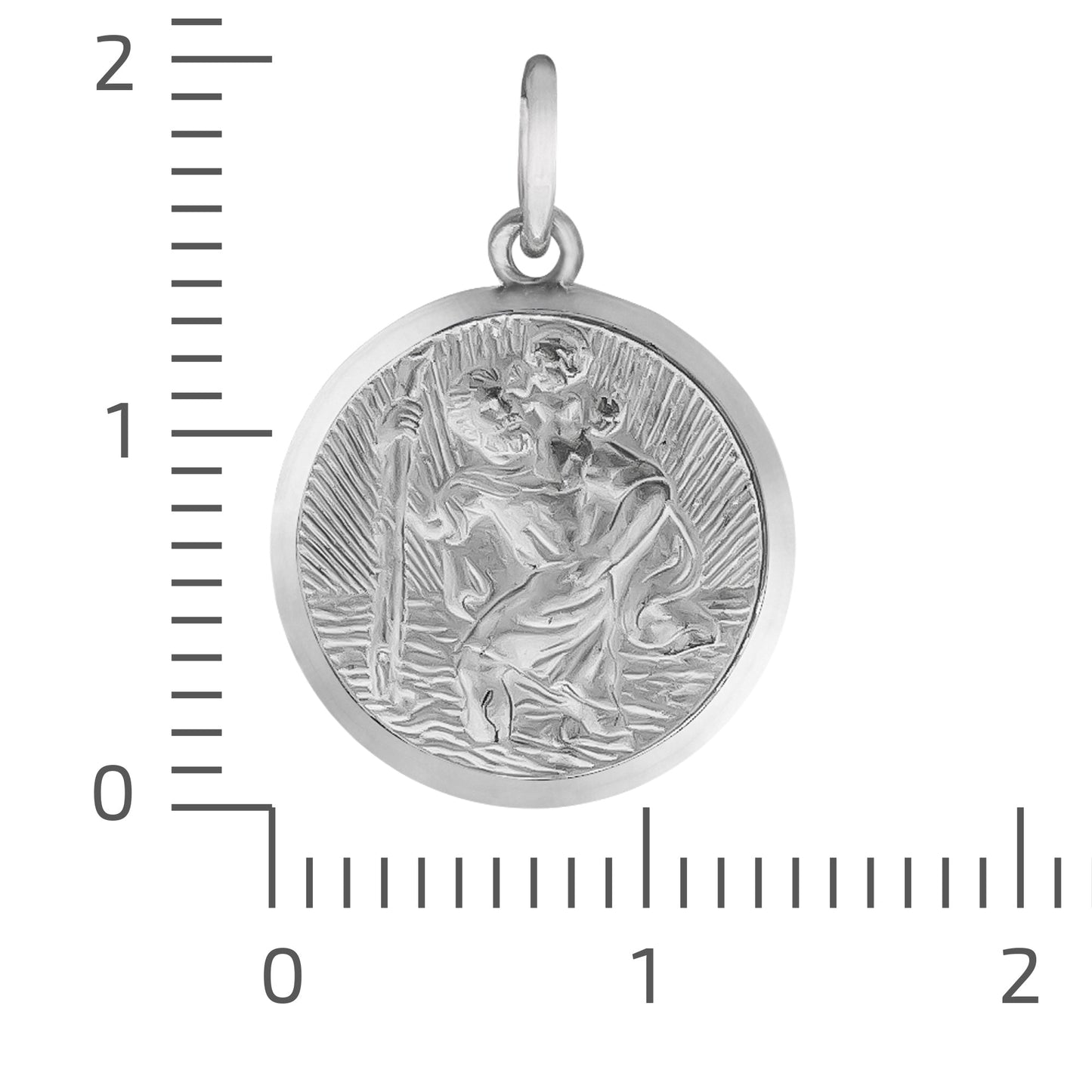 Anhänger 925/- Sterling Silber rhodiniert 2,0cm
