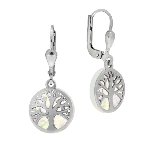 Schmuck Ohrhänger Ohrringe 925er Sterling Silber rhodiniert Lebensbaum 2,8cm, 1 Paar günstig kaufen