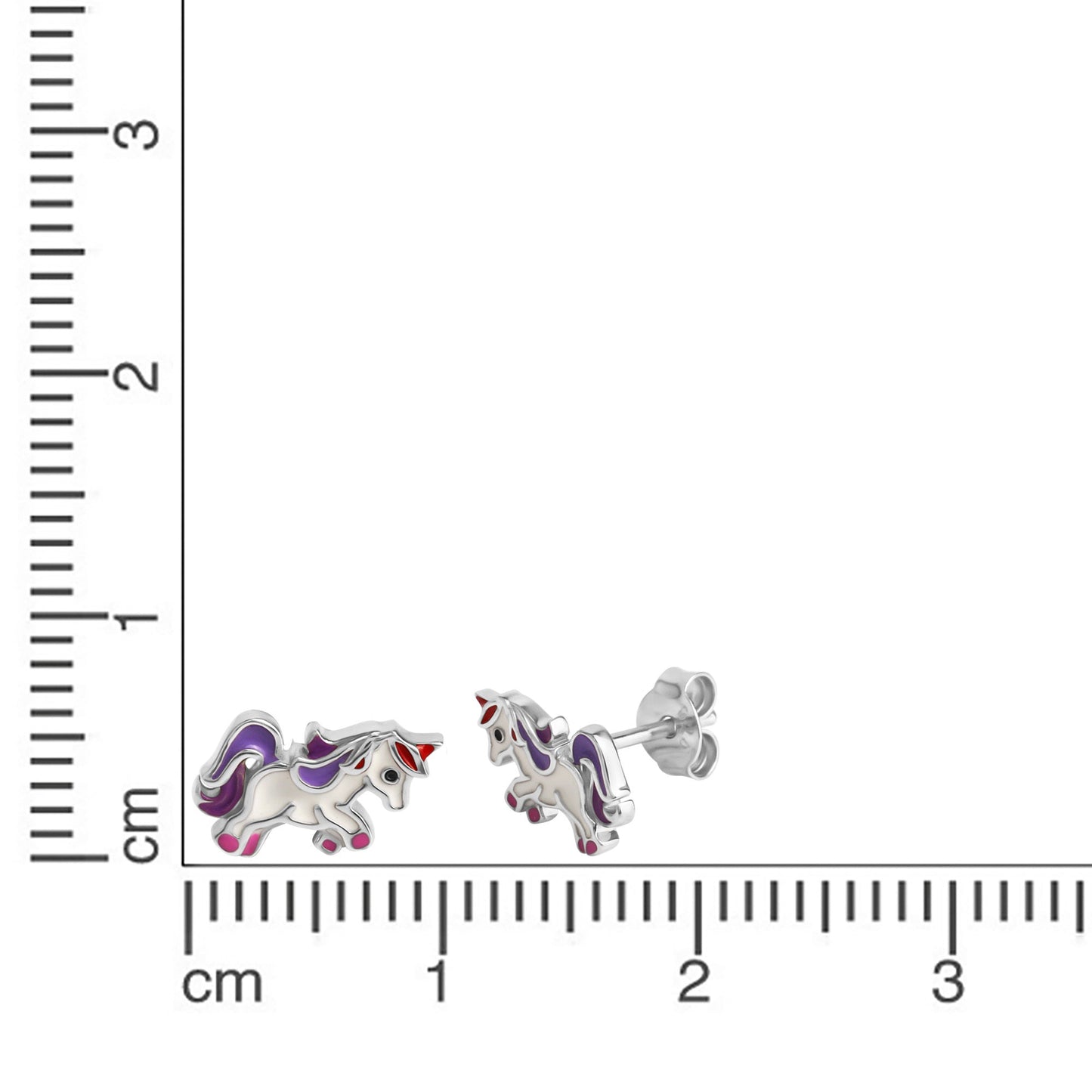 Ohrstecker 925/- Sterling Silber rhodiniert 0,7cm