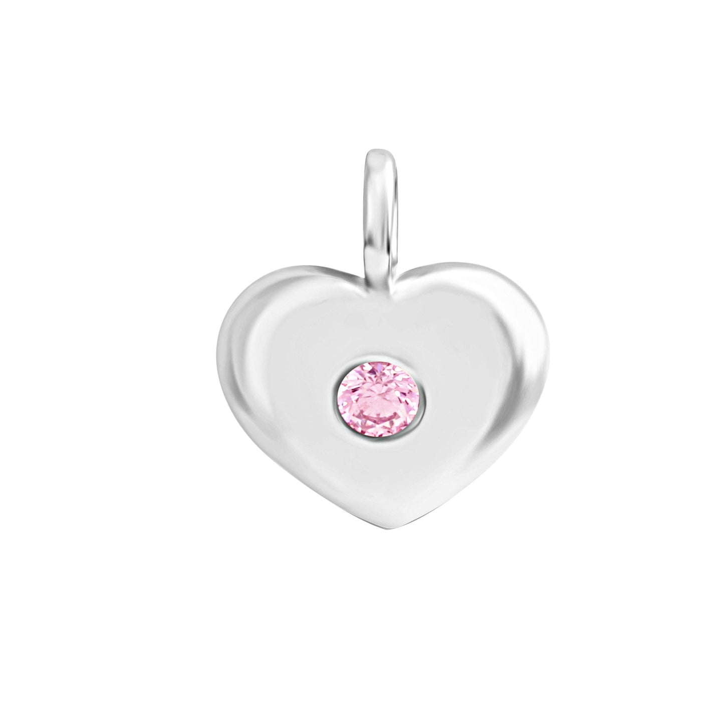 Anhänger 925/- Sterling Silber rhodiniert 1,3cm Zirkonia
