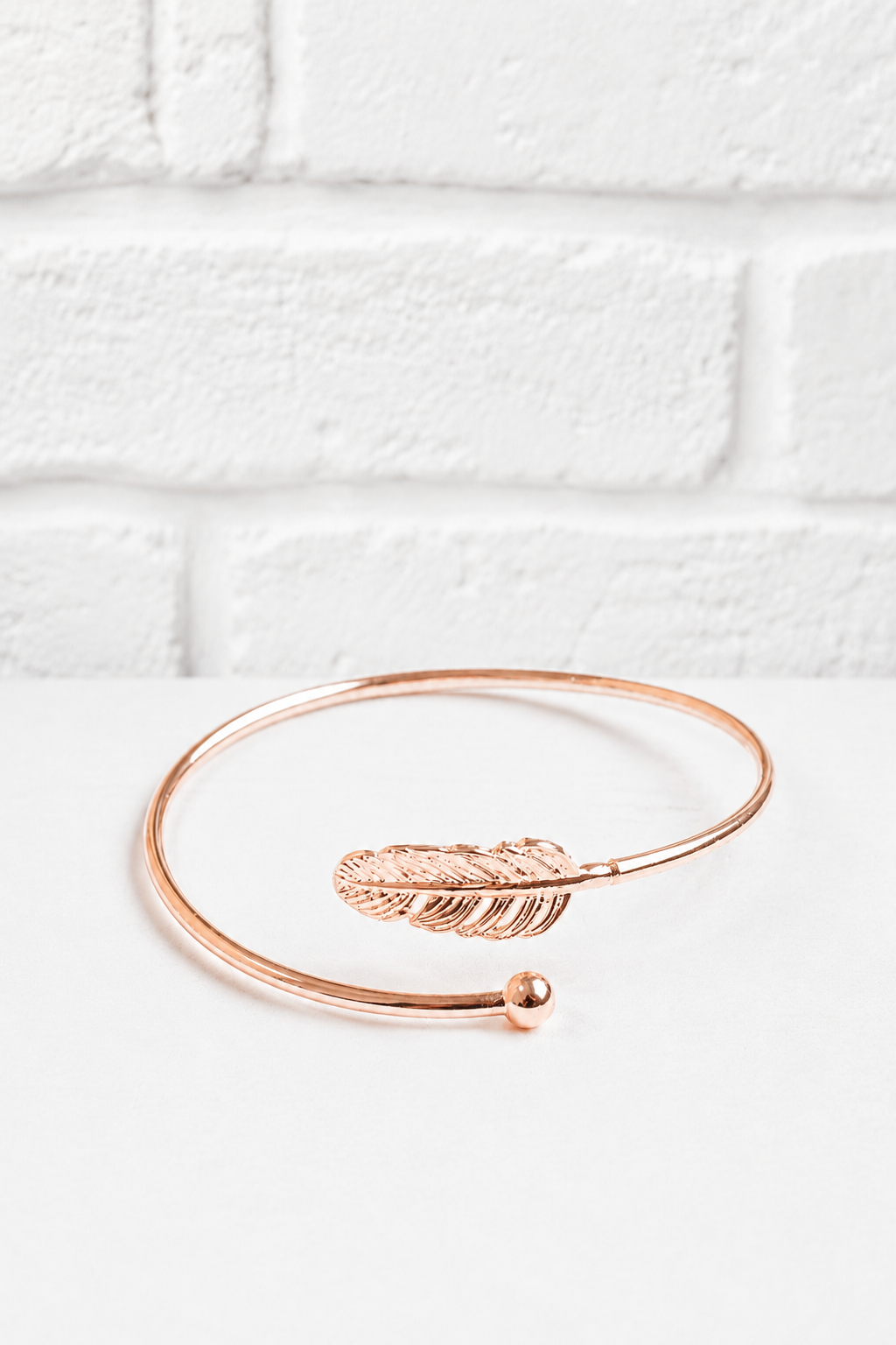 Minimalistisches Federarmband - Roségold- für alle Farbtyen mit Mischanteilen