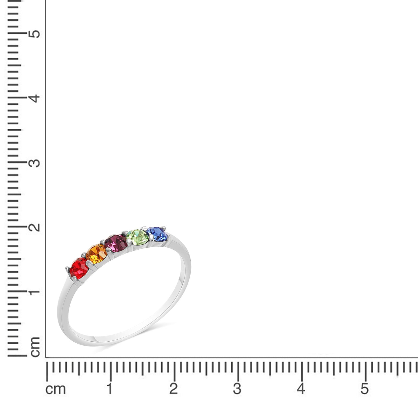 Ring 925/- Sterling Silber rhodiniert Kristall