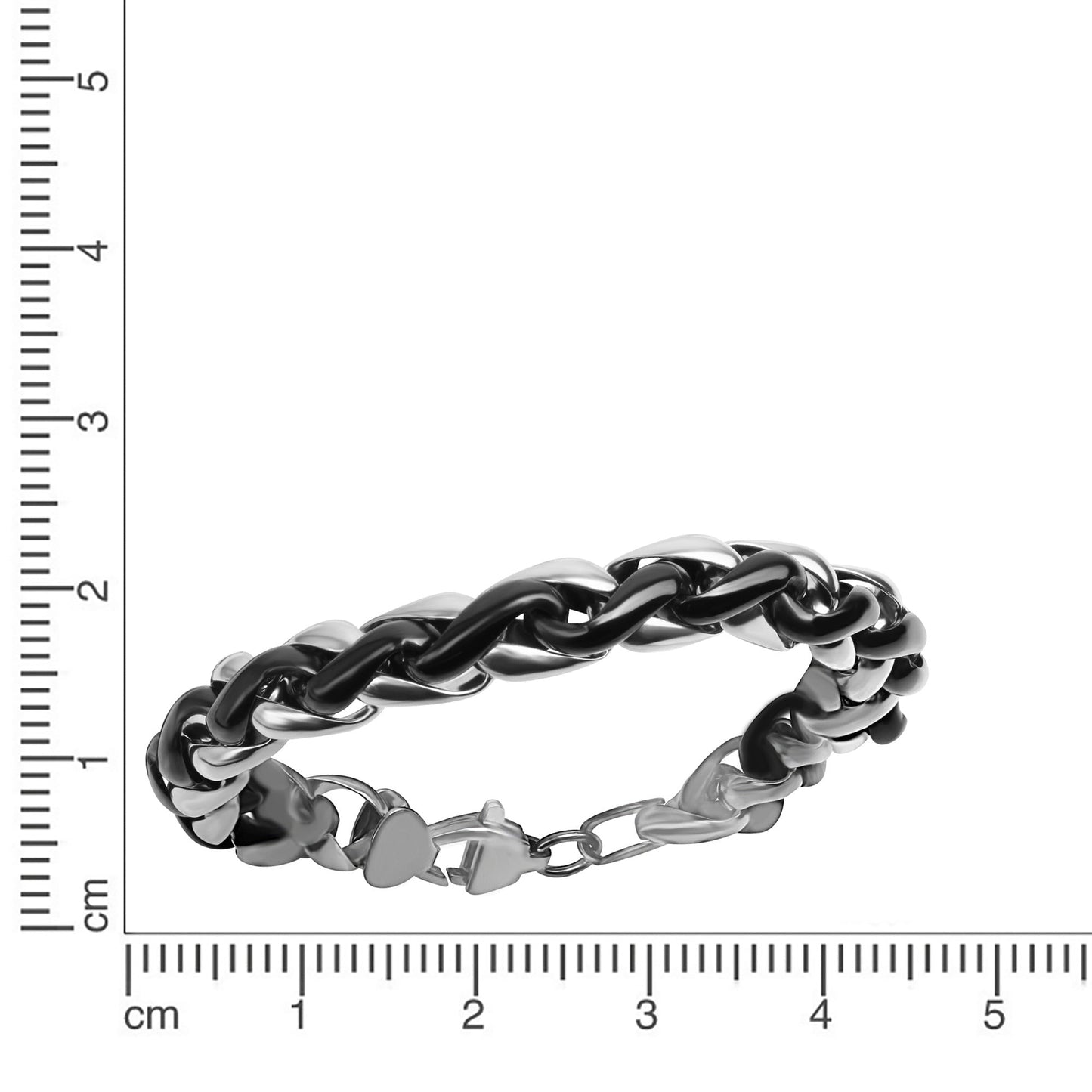 Armband Fantasiekette Edelstahl 23cm
