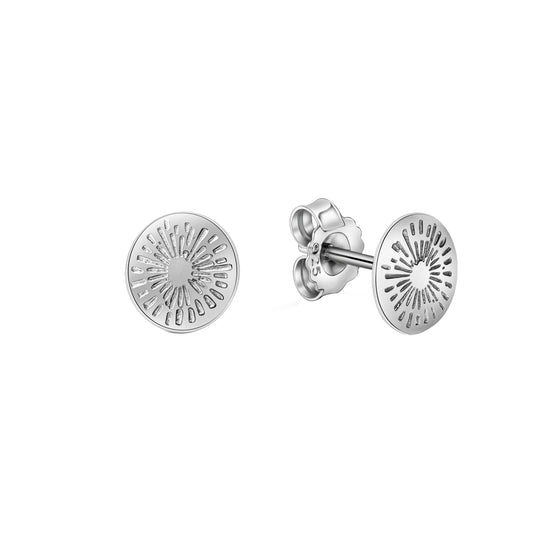Ohrstecker aus 925/- Sterling Silber glanz rhodiniert 8mm