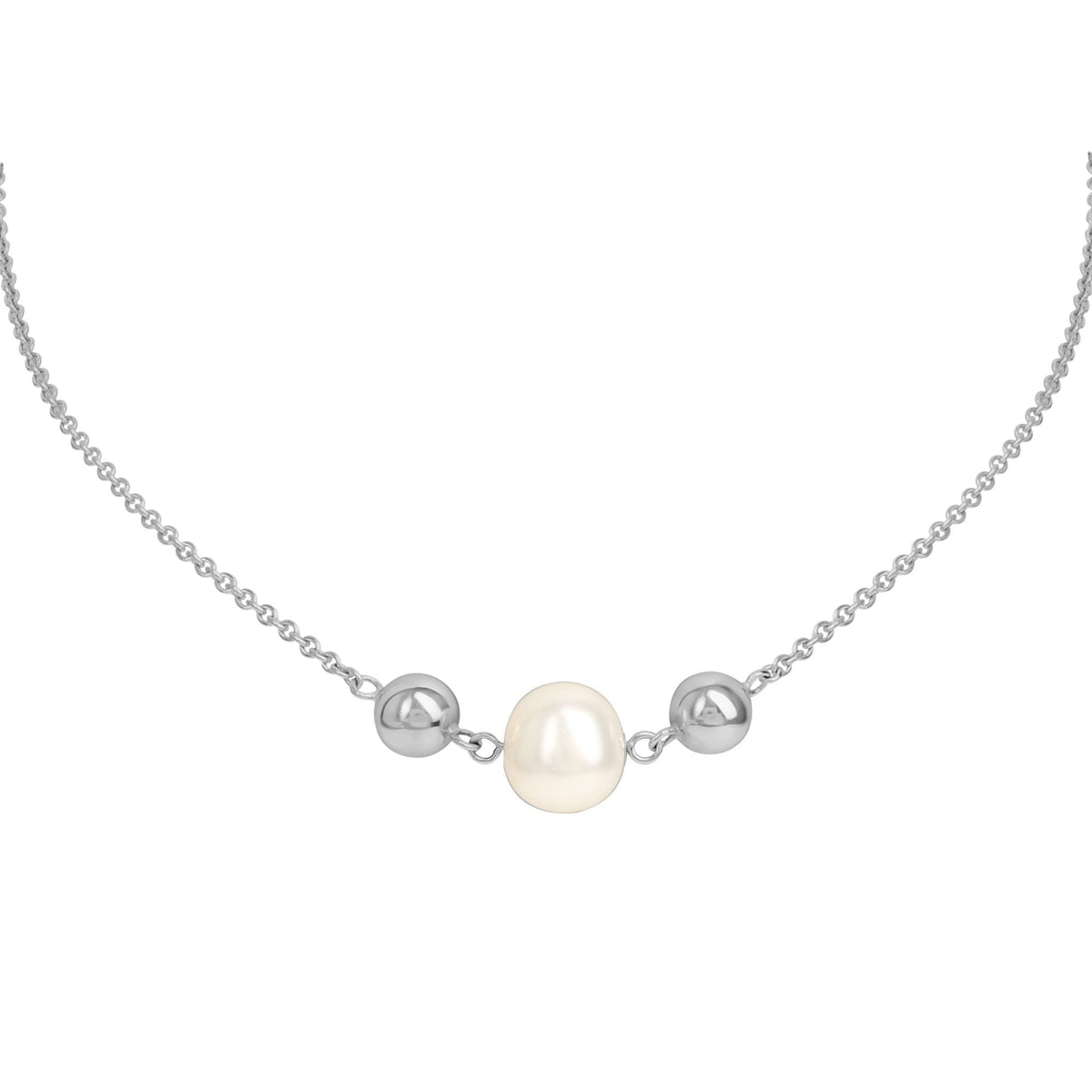 Collier Ankerkette 925/- Sterling Silber rhodiniert 45,0cm