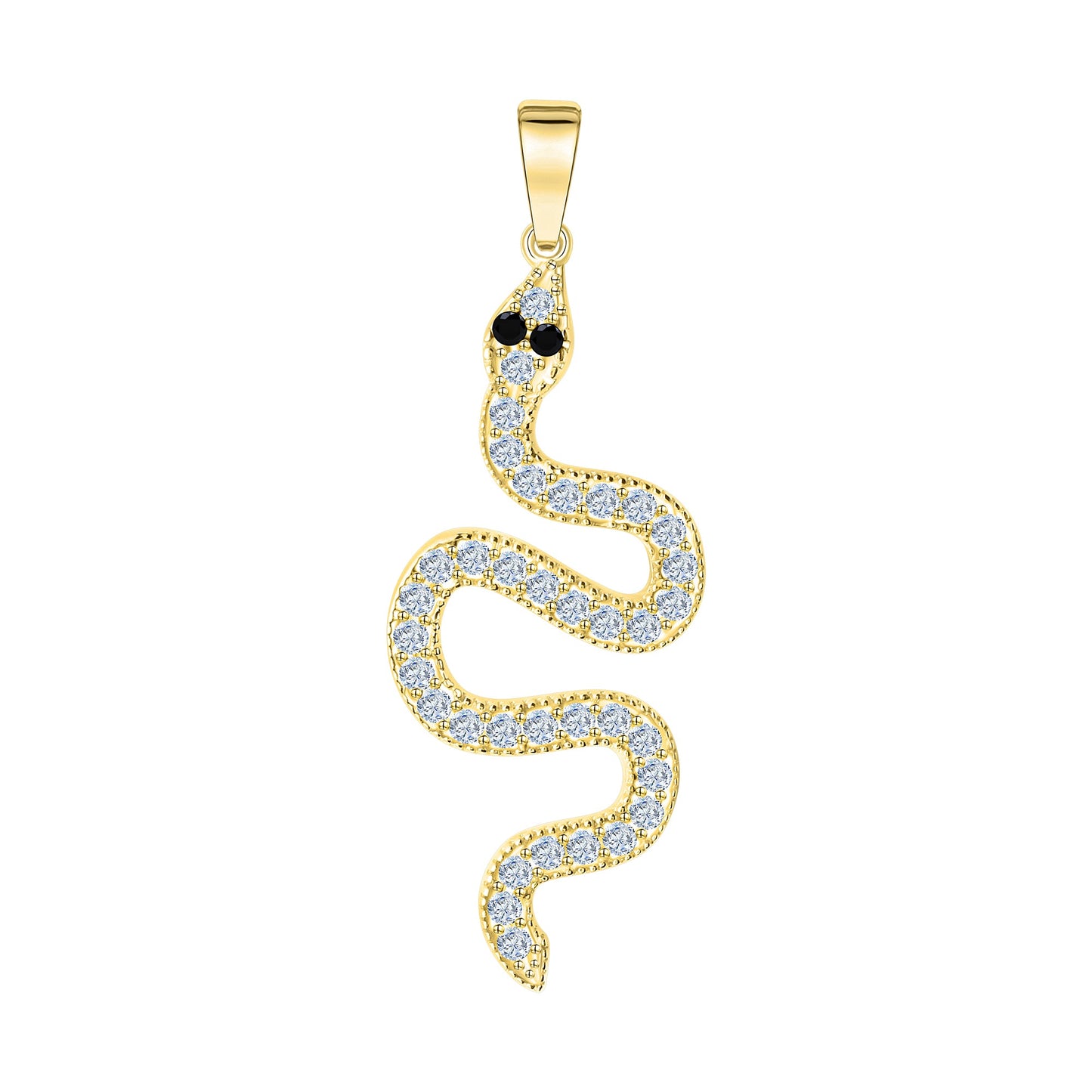 Anhänger 375/- Gold 3,2cm Zirkonia
