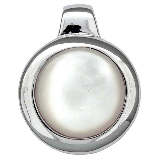 Anhänger aus 925/- Sterling Silber rhodiniert mit Perlmutt
