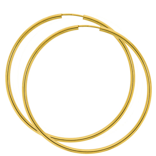 Creolen aus 585/- Gelbgold glanz Durchmesser 50 mm