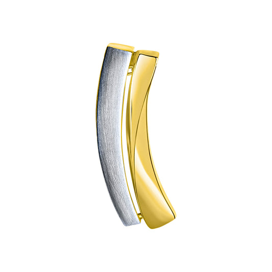 Anhänger aus 585/- Gelbgold bicolor glanz/matt
