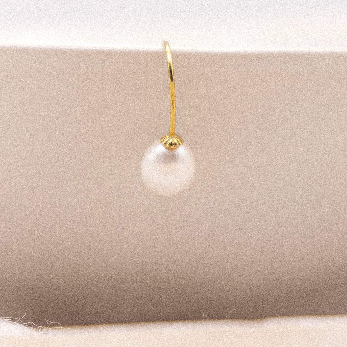 Ohrhänger 375/- Gold 2,6cm Süßwasserzuchtperle