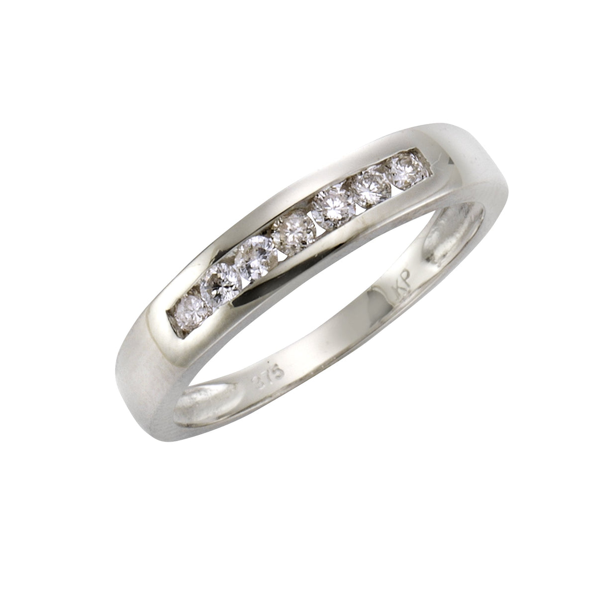 Diamonds by Ellen K. - Damen Ring 375/- Weißgold 7x natürliche Brillanten zus. 0,25ct.
