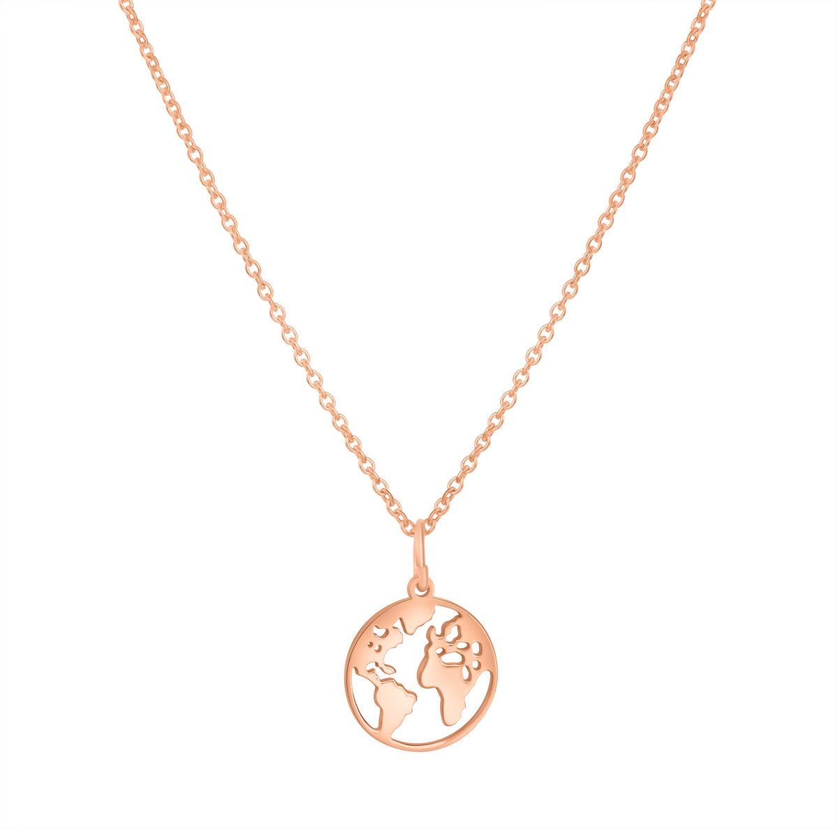 Anhänger mit Kette Ankerkette 925/- Sterling Silber rotvergoldet 45,0cm