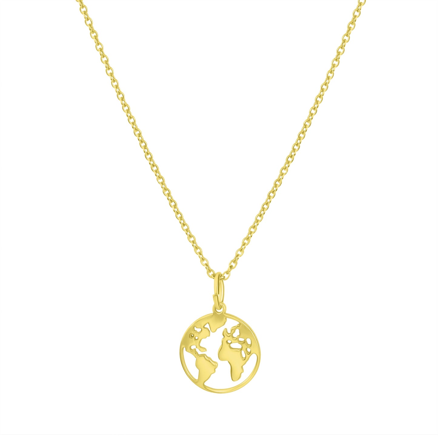 Anhänger mit Kette Ankerkette 925/- Sterling Silber vergoldet 45,0cm