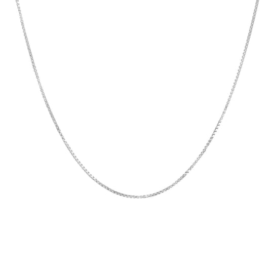 Halskette Venezianerkette aus 333/- Weißgold 50 cm Federring