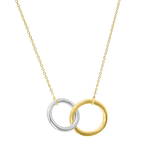Celesta - Collier 925 Sterling Silber gelbvergoldet und rhodiniert 42+3cm
