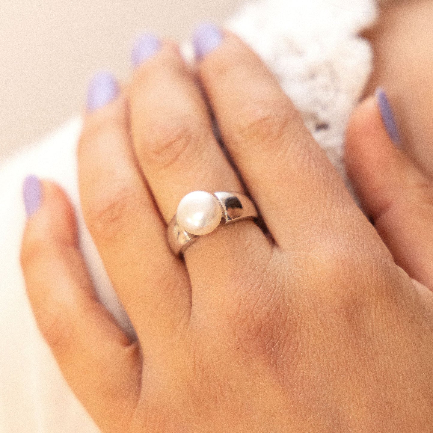 Ring 925/- Sterling Silber rhodiniert ohne