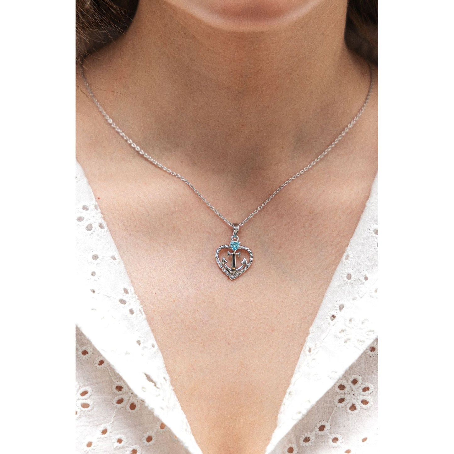 Halskette Ankerkette 925/- Sterling Silber rhodiniert 45cm Zirkonia