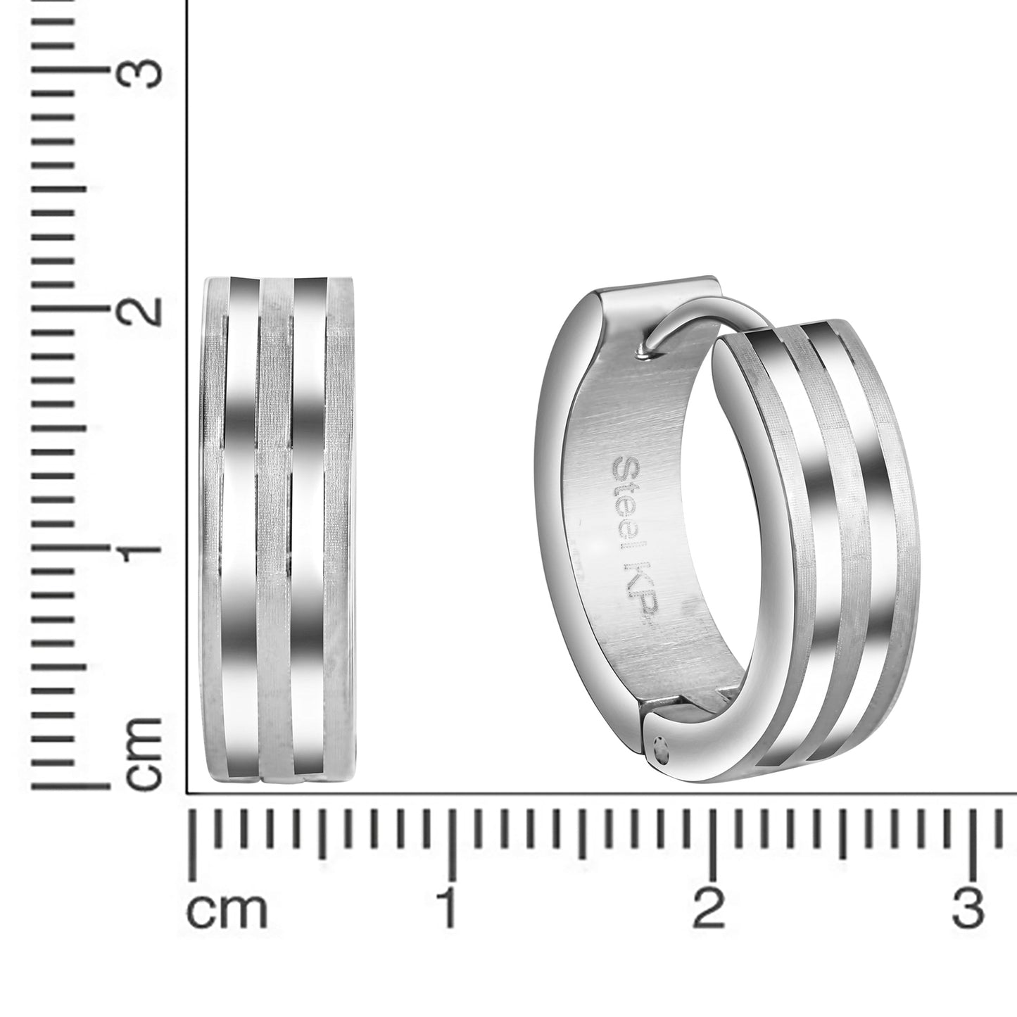 Ohrringe Edelstahl 1,8cm ohne