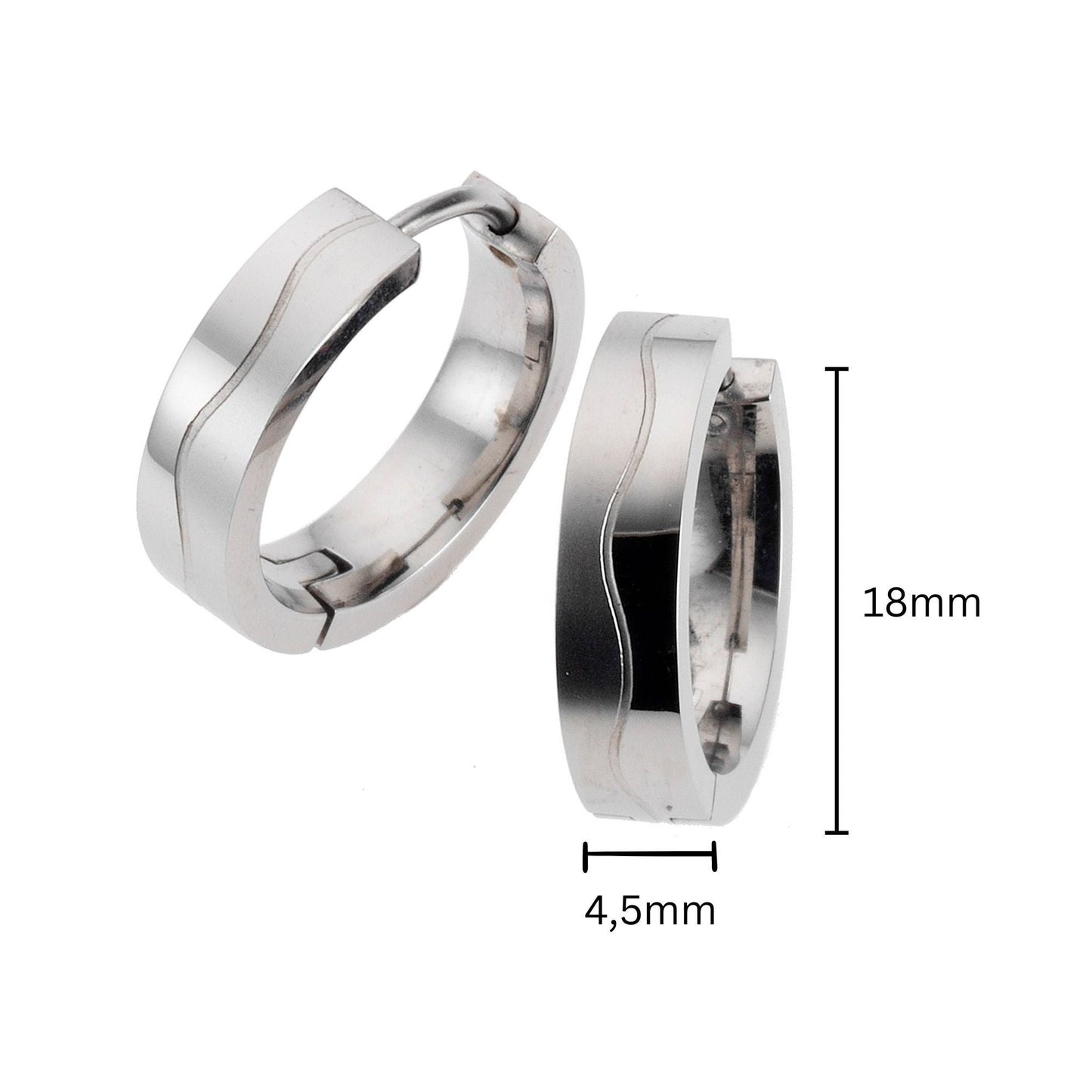 Ohrringe Edelstahl 1,8cm
