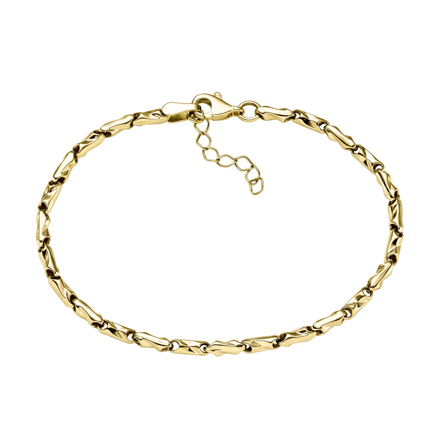 Armband Fantasiekette 375/- Gold 19cm