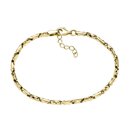 Armband aus 375/- Gelbgold glanz Fantasiekette