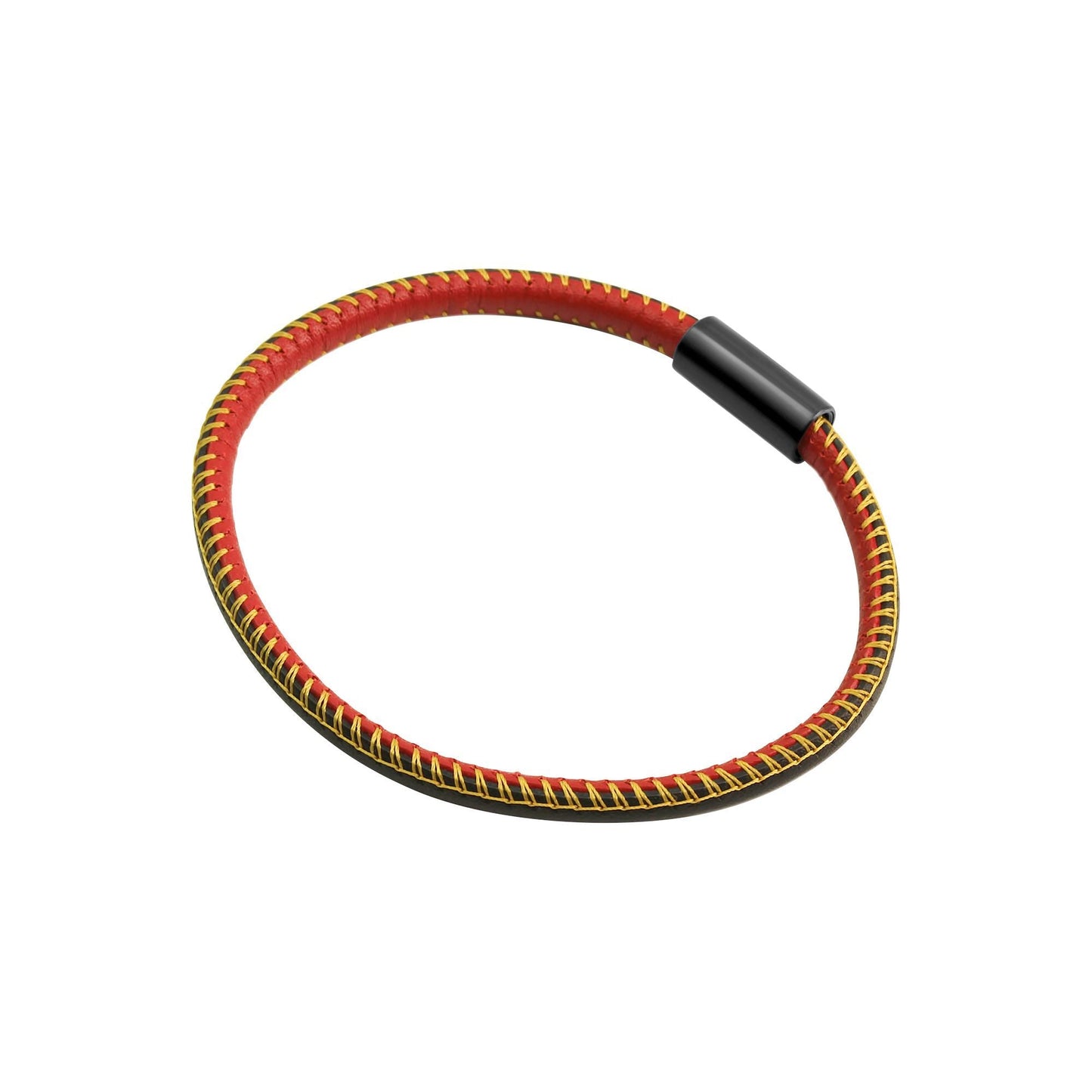 Armband Lederband Edelstahl 19cm