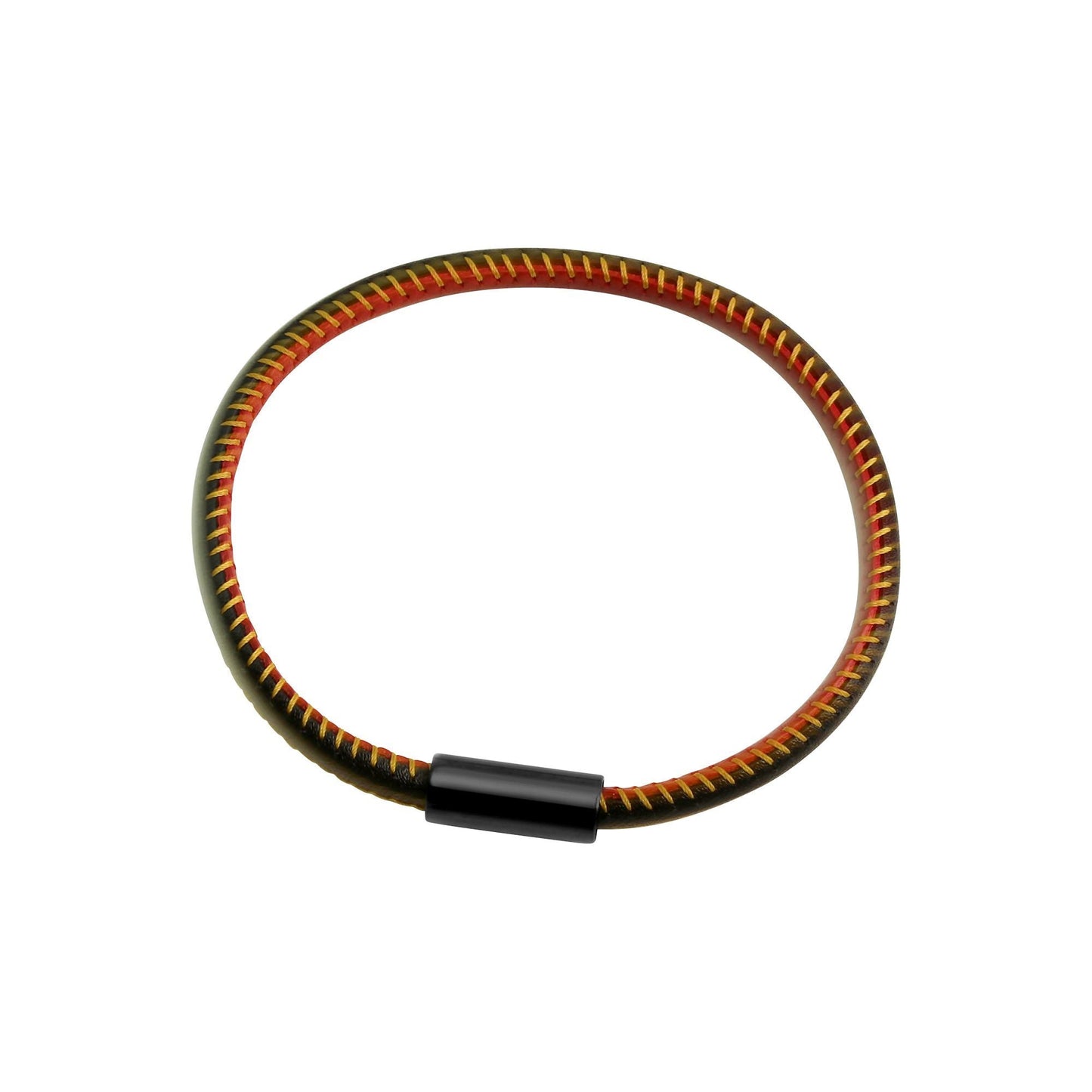 Armband Lederband Edelstahl 21cm