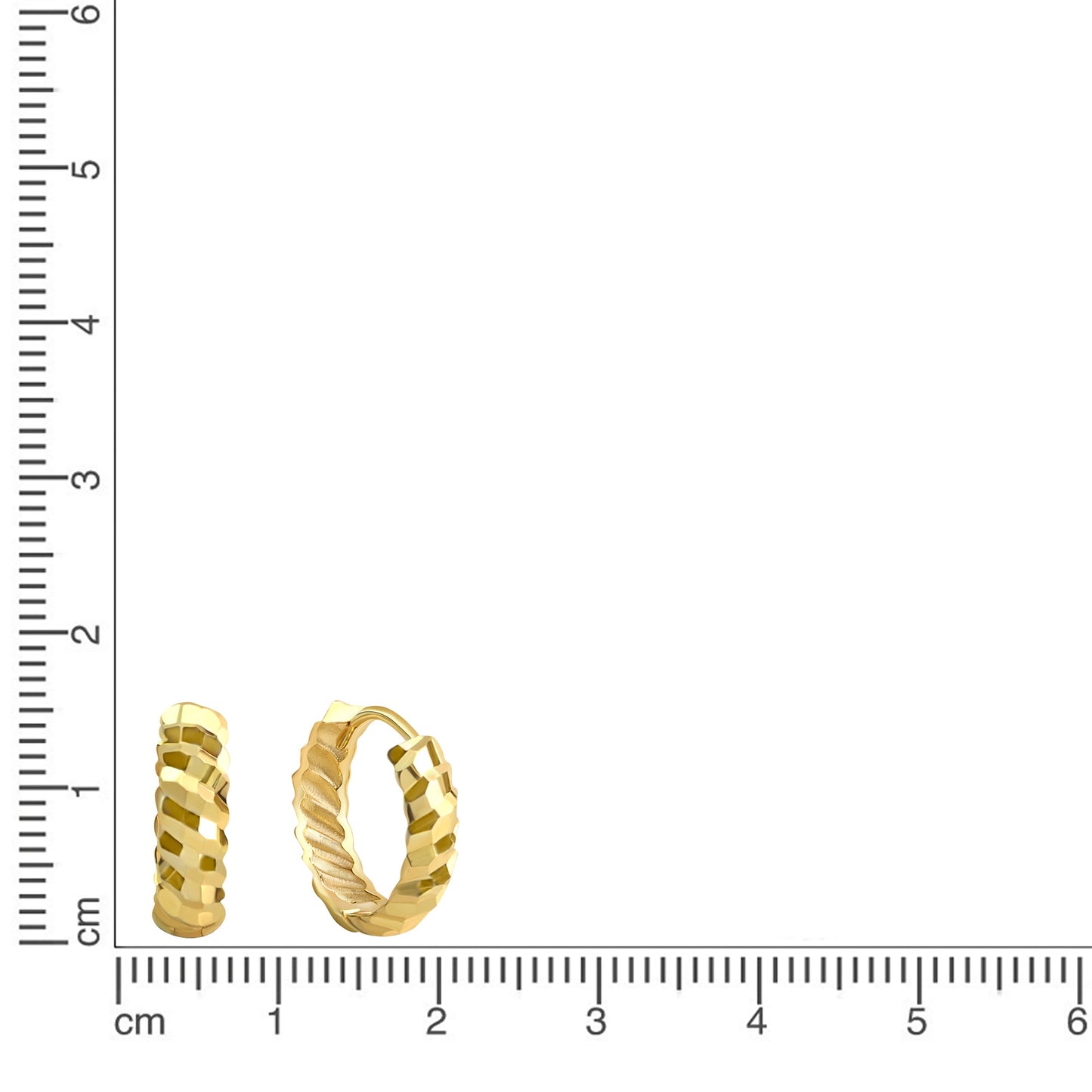 Creolen 375/- Gold 1,4cm ohne