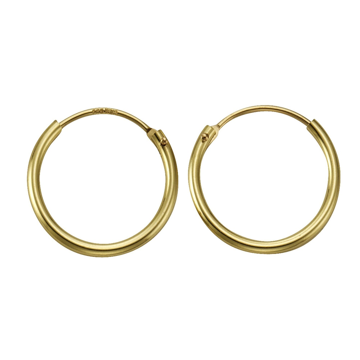 Ohrringe 585/- Gold 1,3cm ohne