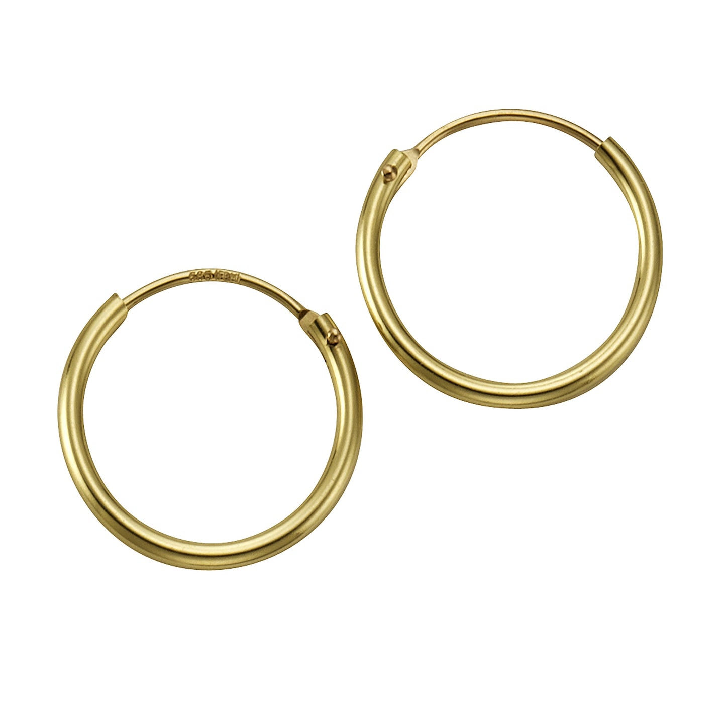 Ohrringe 585/- Gold 1,3cm ohne