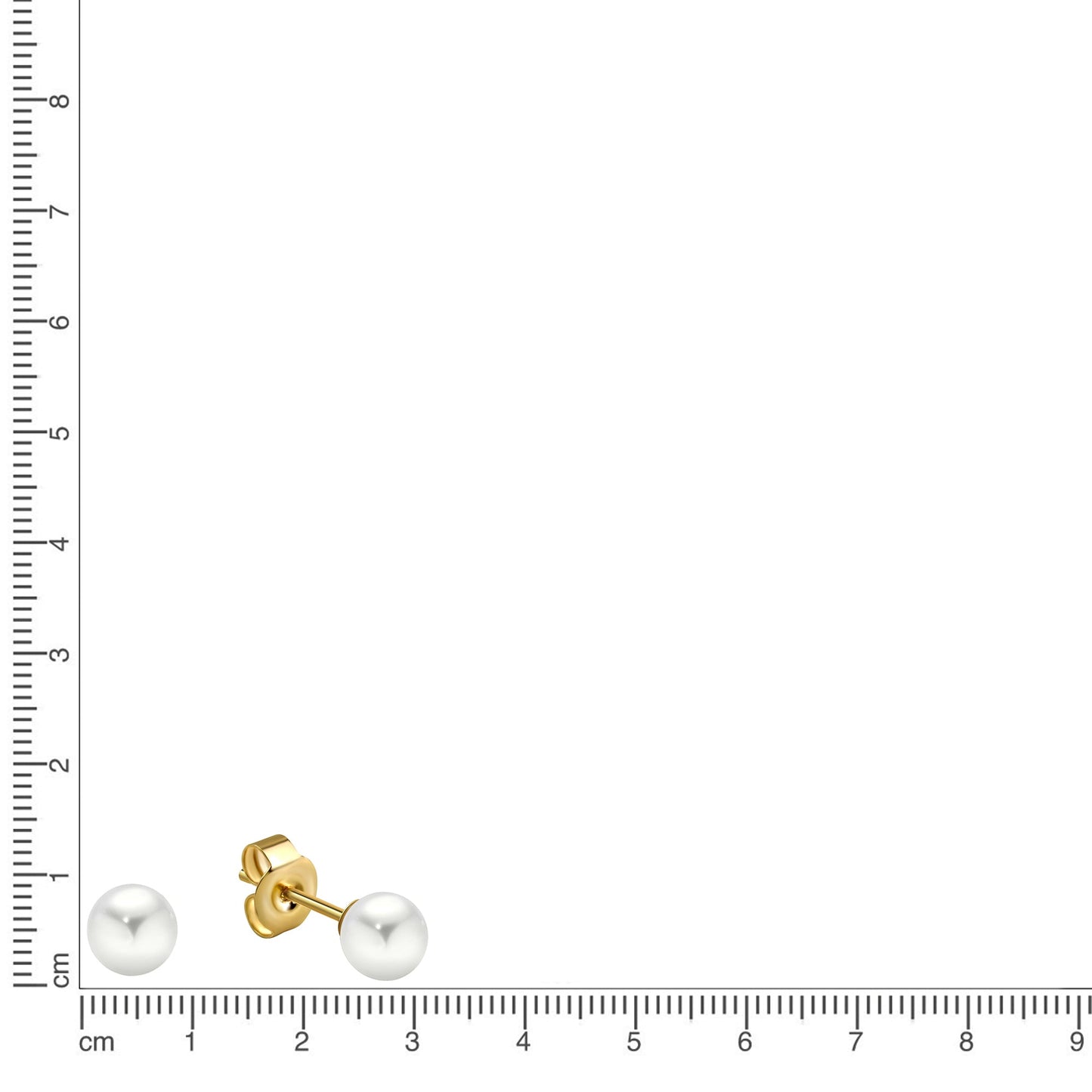 Ohrstecker 375/- Gold 0,5cm Süßwasserzuchtperle