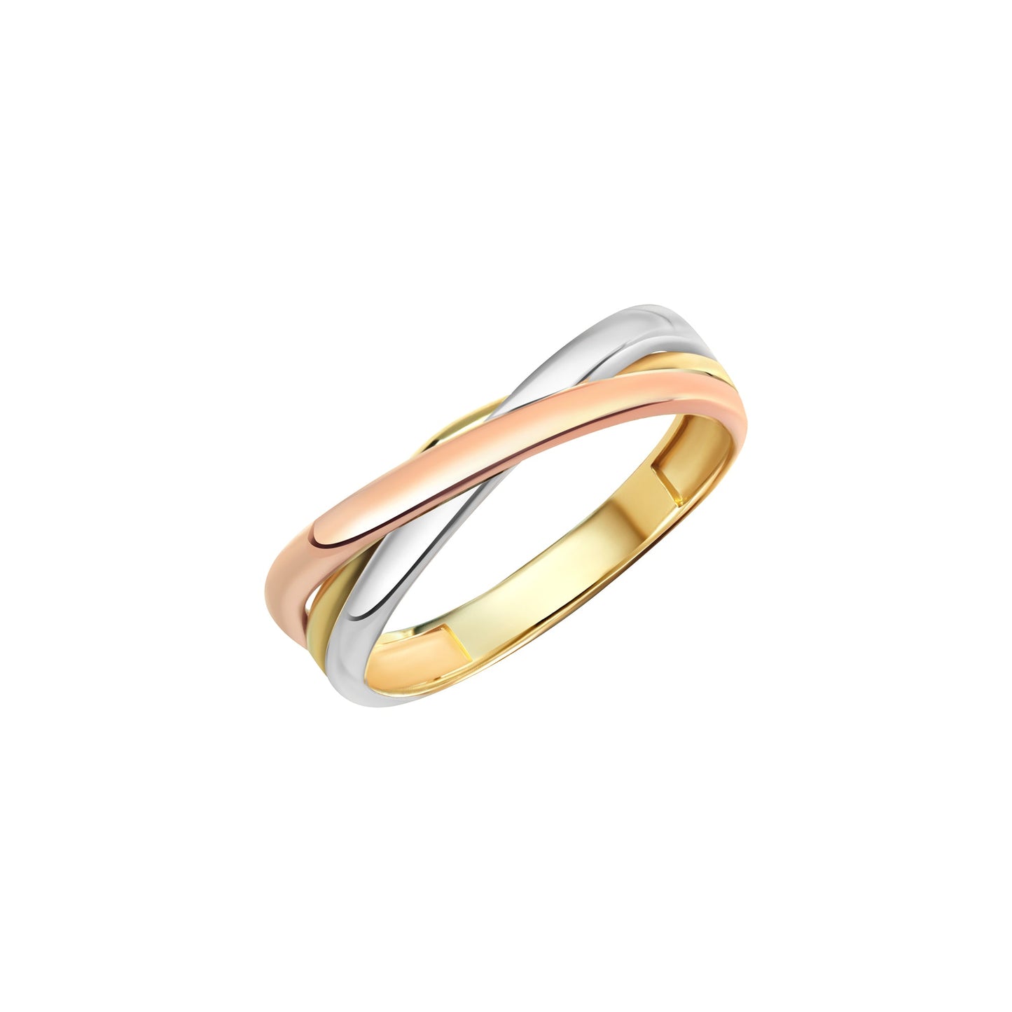Ring 333/- Gold vergoldet (teil) ohne