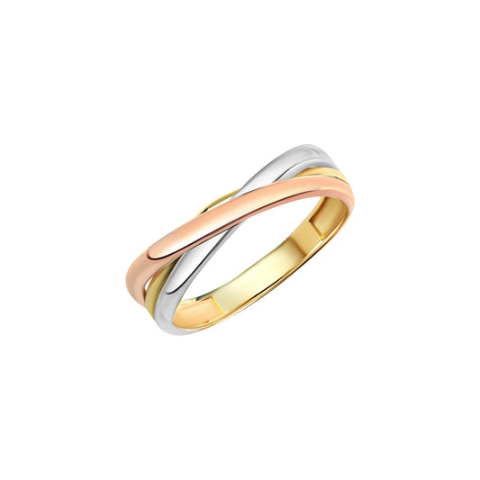 Fascination by Ellen K. - Damen-Ring 333 Gold dreifarbig