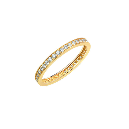 Fascination by Ellen K. - Damen-Ring 375 Gold Zirkonia weiß Memoirering
