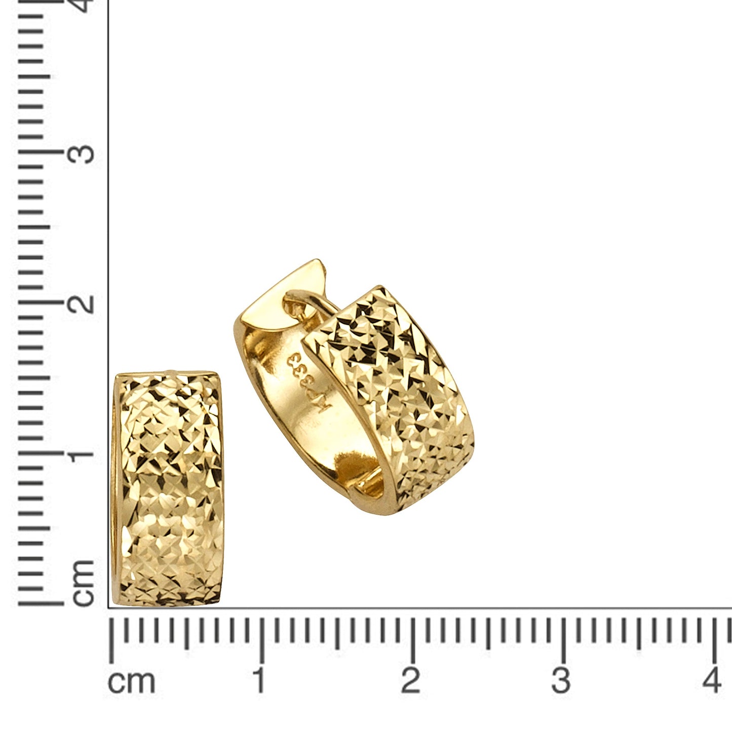 Ohrringe 333/- Gold 1,5cm ohne