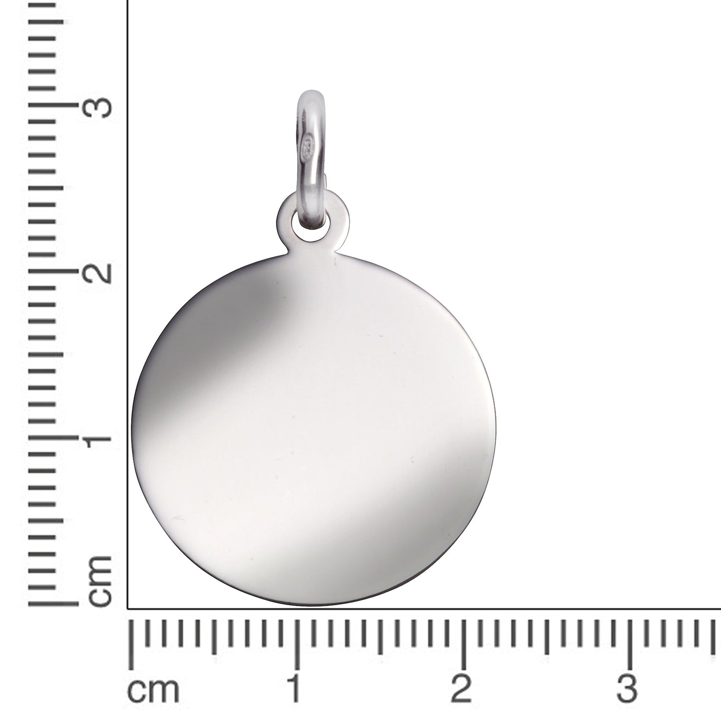 Anhänger 925/- Sterling Silber rhodiniert 3,2cm